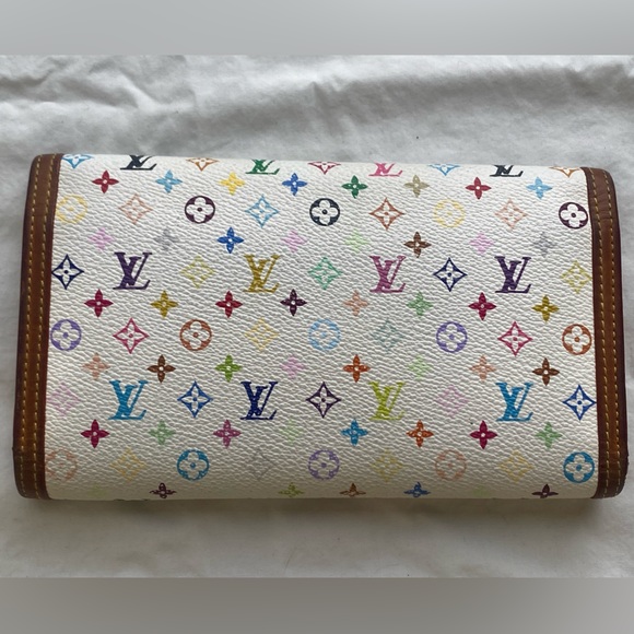 Louis Vuitton Porte Tresor Murakami White Multicolor - Picture 7 of 11